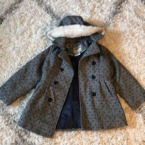 Osh kosh size 6 navy coat.